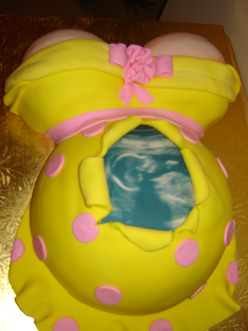 10 Photos of Baby Shower Cakes For Girls With Ultrasound