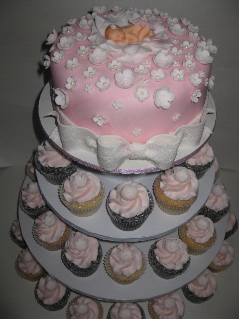 Baby Shower Cupcake Cake