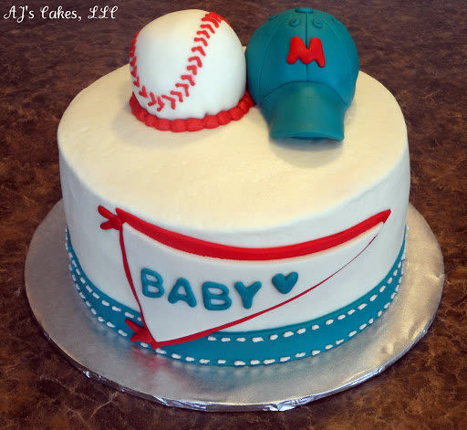 Baseball Baby Shower Cake