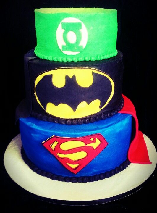 Batman Superman Cake Groom