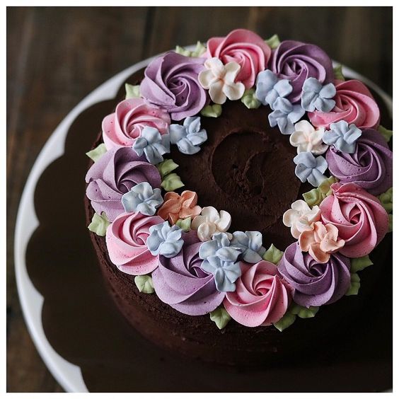 Beautiful Buttercream Birthday Cake