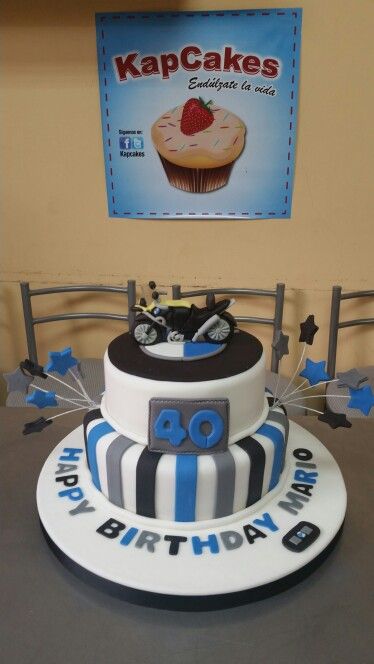 BMW Motorcycle Cake