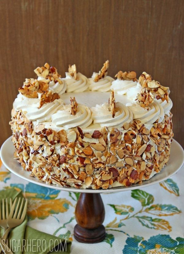 Burnt Almond Cake Recipe