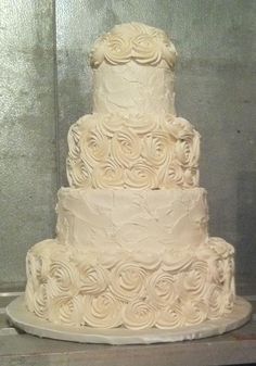 Buttercream Wedding Cakes No Fondant