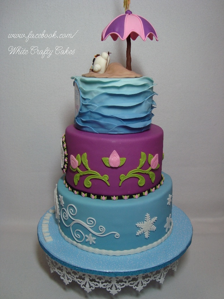 Cake with Anna and Elsa Frozen Images