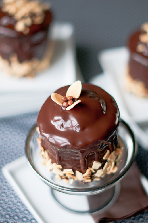 Chocolate Cake with Almond Filling