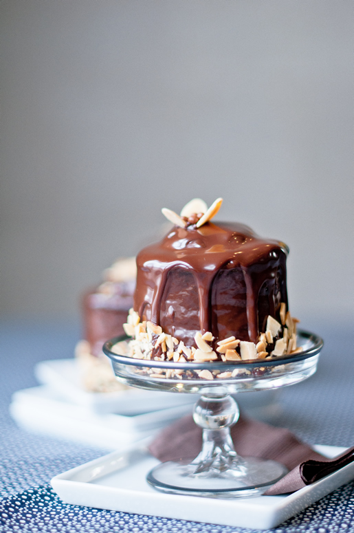 Chocolate Cake with Almond Filling