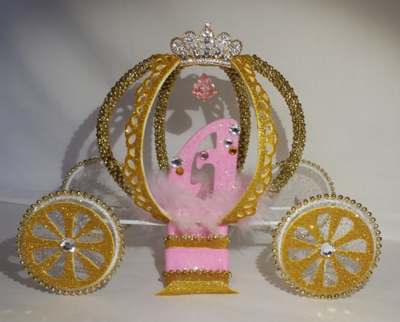 Cinderella Carriage Cake Topper