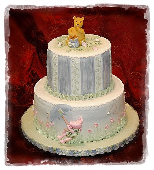 6 Photos of Classic Pooh Baby Shower Sheet Cakes