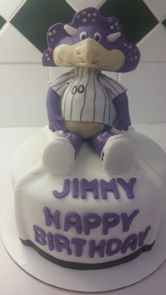 Colorado Rockies Baseball Cake