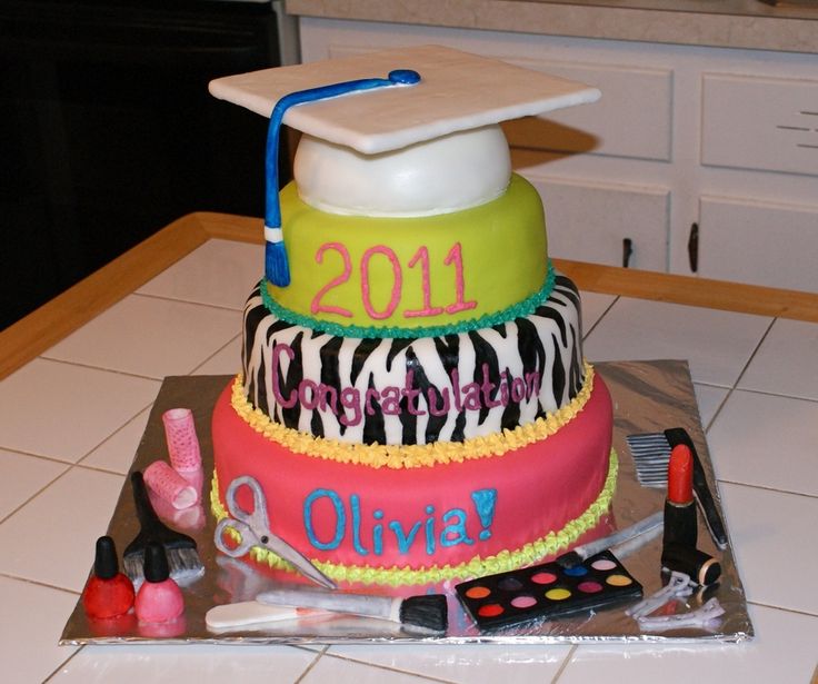 Cosmetology Graduation Cake Ideas