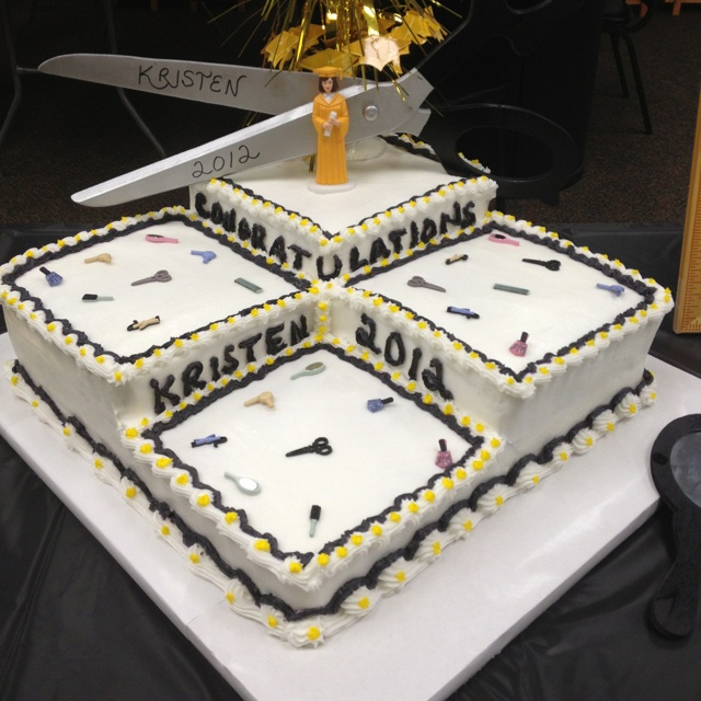 Cosmetology Graduation Cake