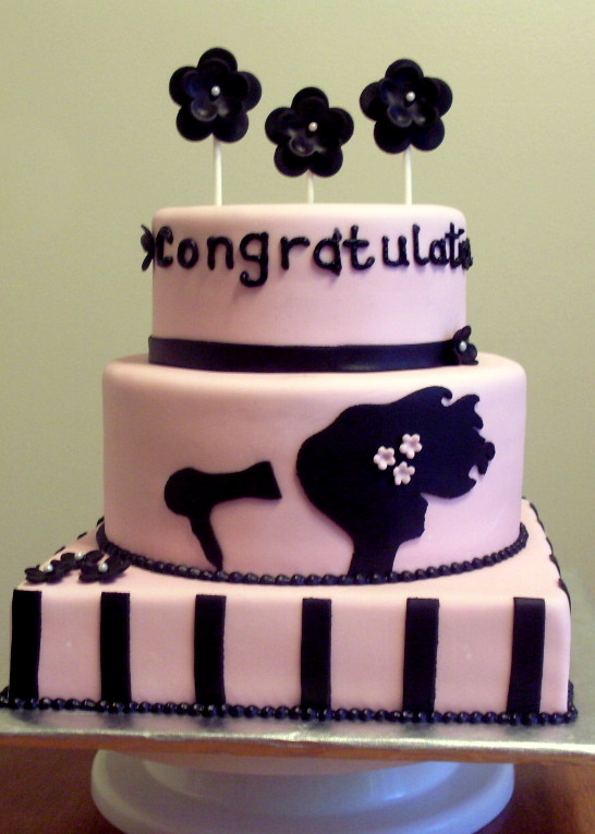 Cosmetology School Graduation Cake