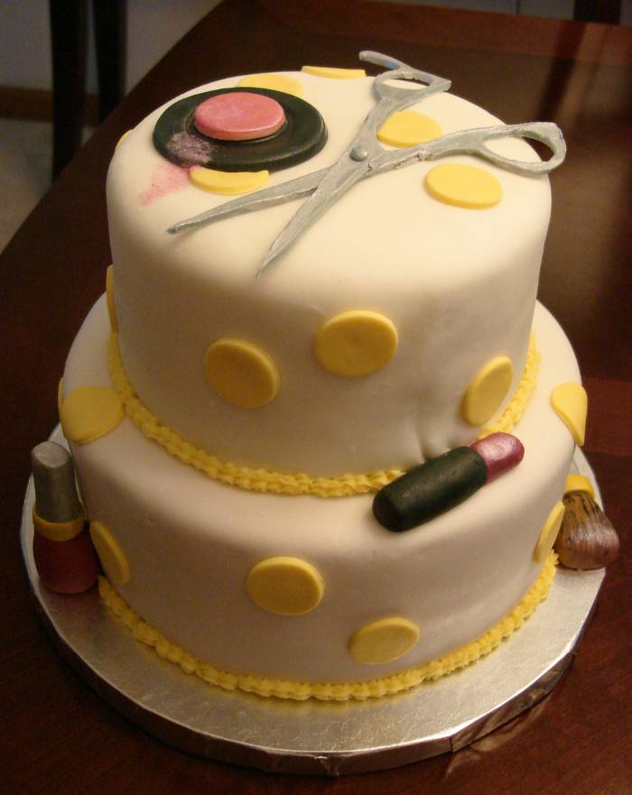 Cosmetology School Graduation Cake