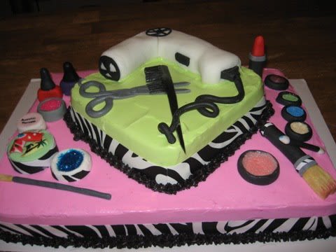 Cosmetology School Graduation Cake