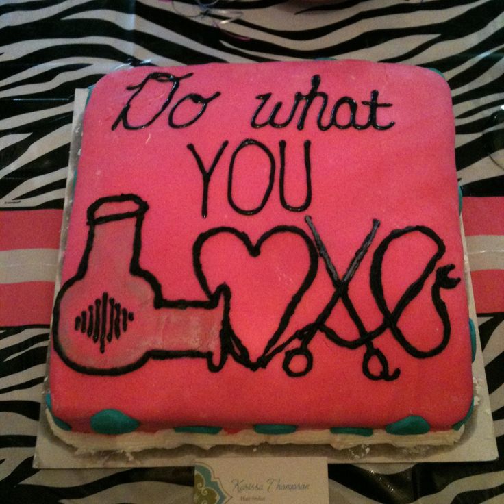 Cosmetology School Graduation Cake