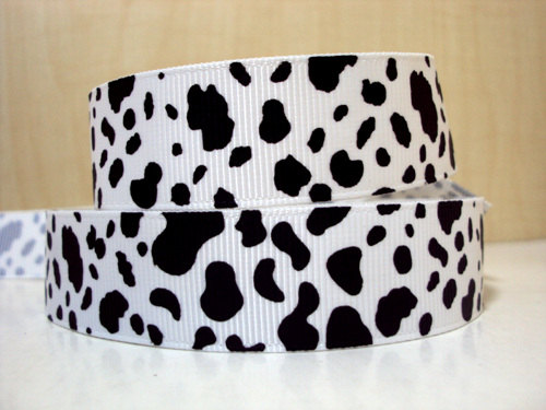 Cow Print Ribbon