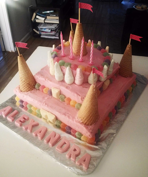 DIY Castle Cake