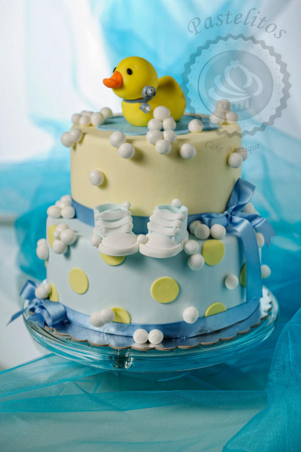 Duck Baby Shower Cake and Cupcakes