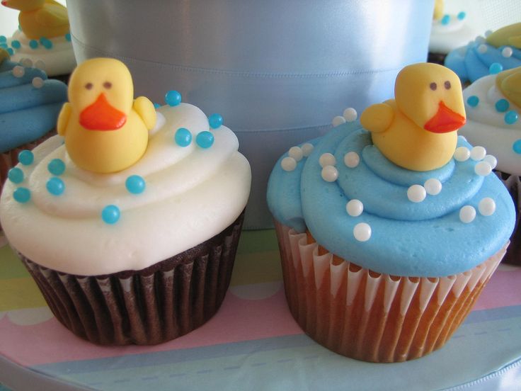 Duck Baby Shower Cupcakes