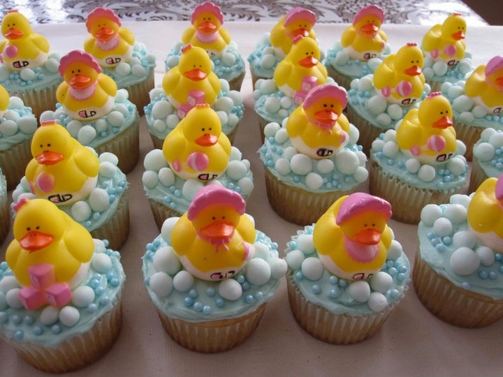 Duck Baby Shower Cupcakes