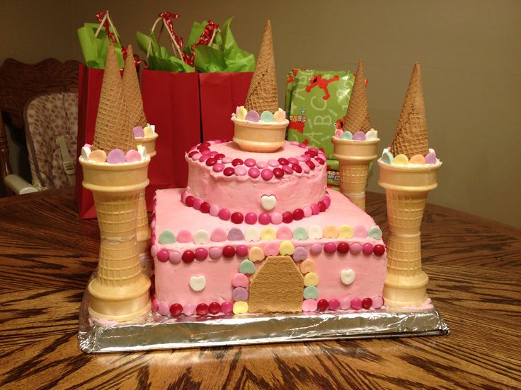 Easy Princess Castle Cake