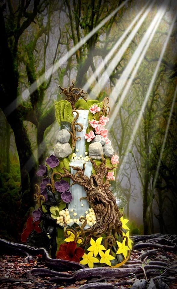 Enchanted Forest Wedding Cake