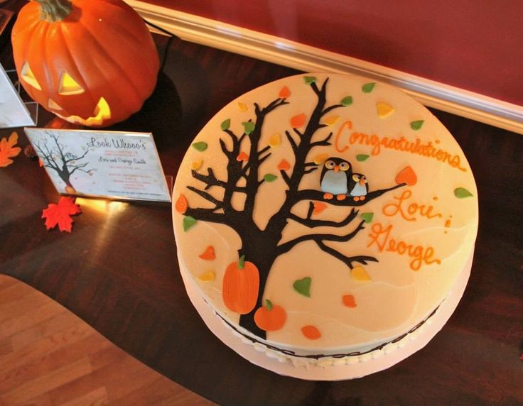 Fall Baby Shower Cake