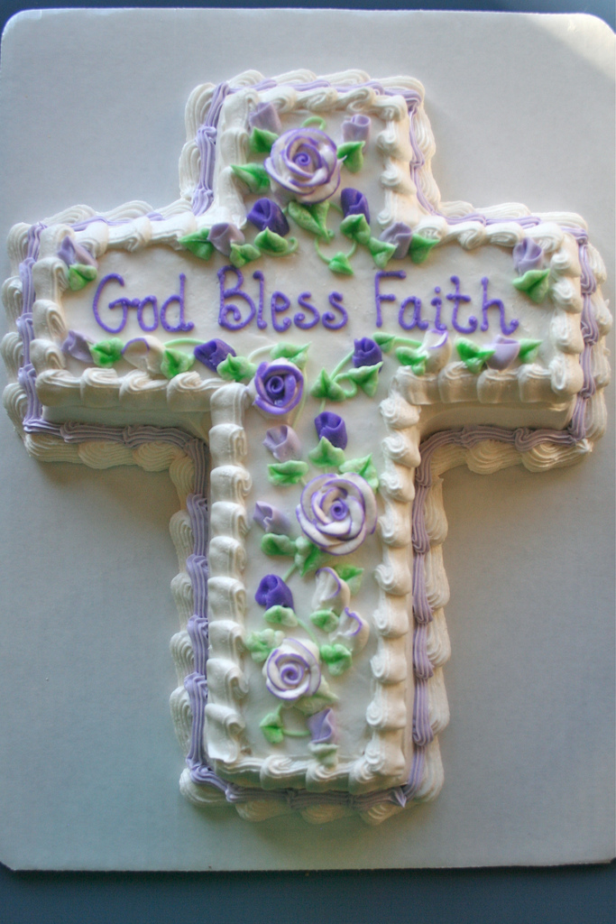 First Communion Cross Cake