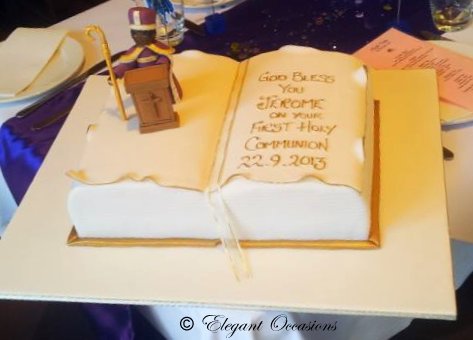 First Holy Communion Bible Cake