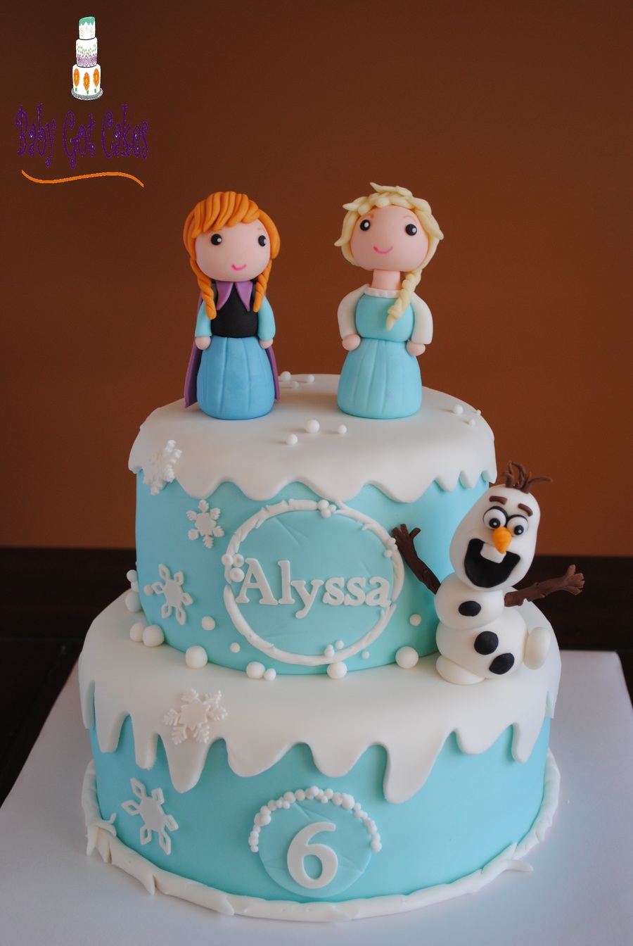 Fondant Cake Frozen Anna