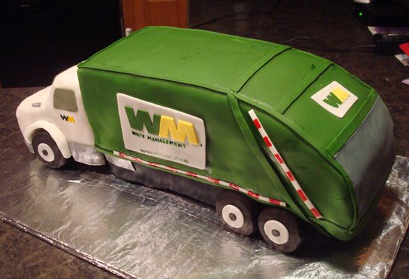 Garbage Truck Birthday Cake