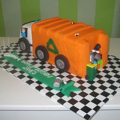 Garbage Truck Cake