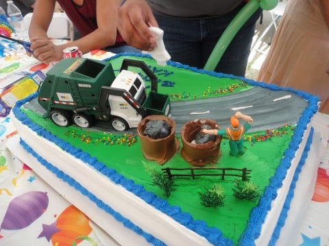 Garbage Truck Cake