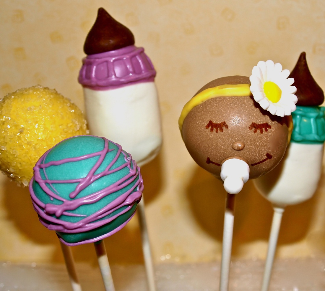 Girl Baby Shower Cake Pops