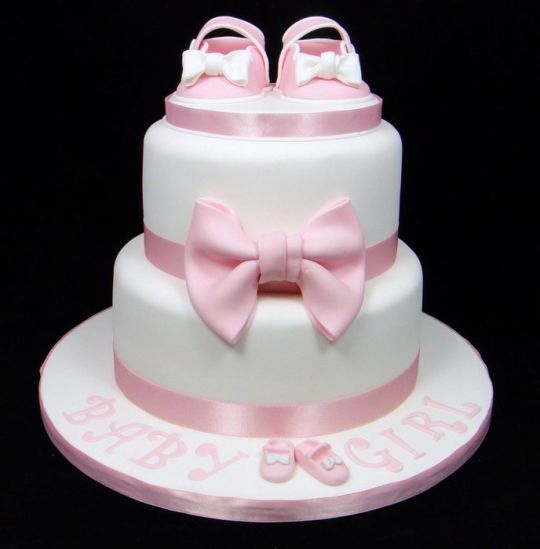 Girl Baby Shower Cake with Shoes