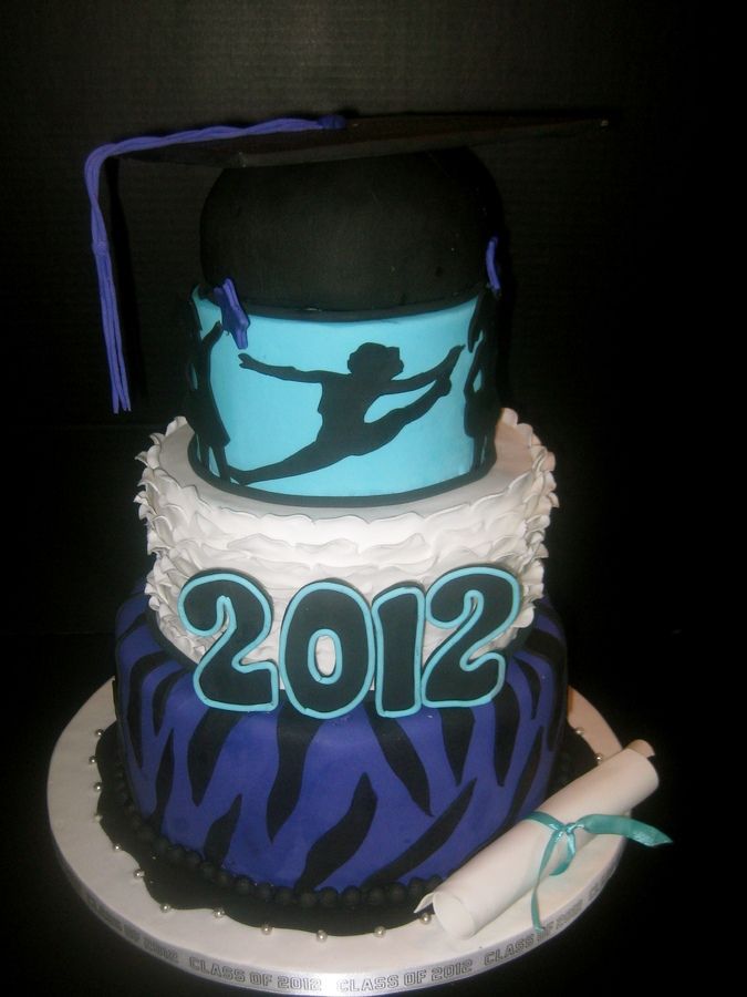 Graduation Cheerleader Cake