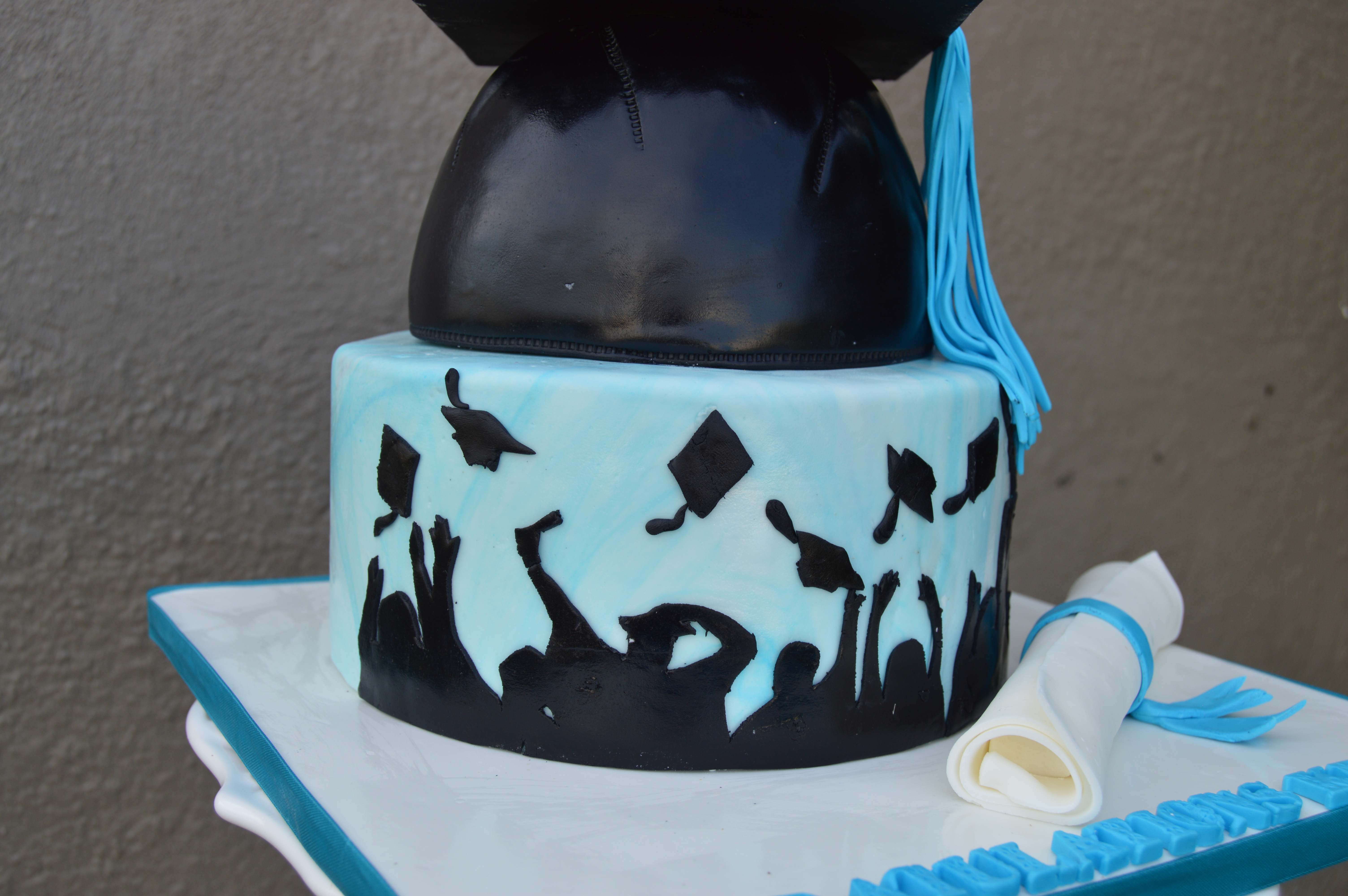 Graduation Fondant Cake