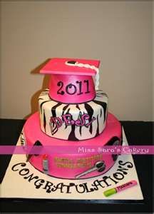 Graduation From Cosmetology School Cake