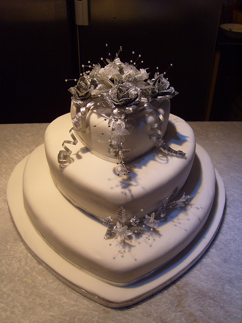 Heart Shaped Wedding Cake