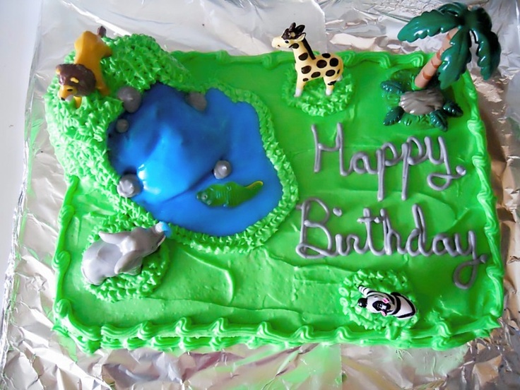 Jungle with Waterfall Cake