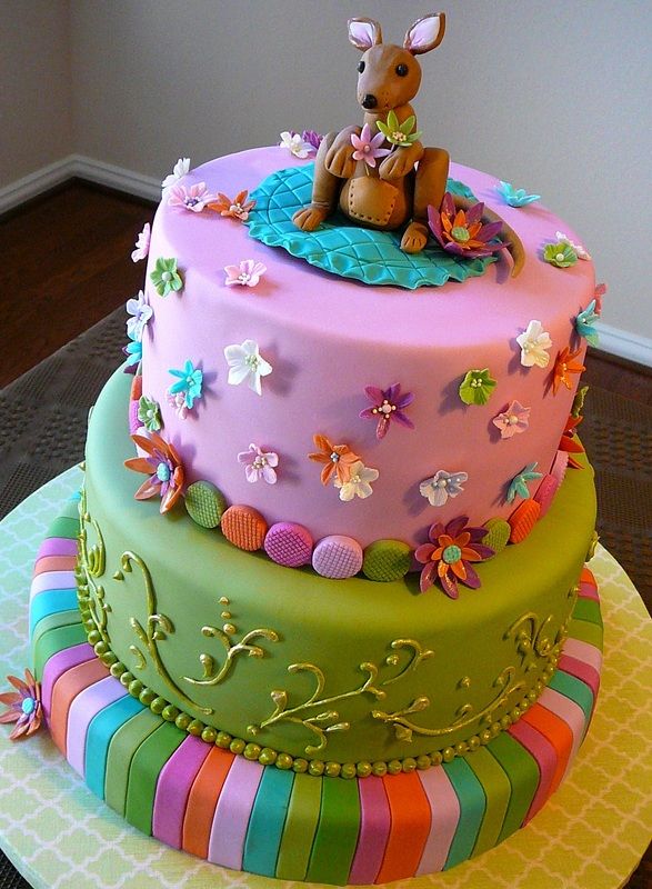 8 Photos of Kangaroo Baby Shower Cakes Pinterest