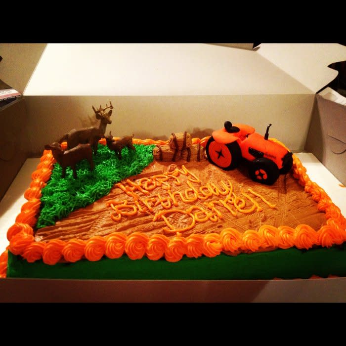 Kubota Tractor Birthday Cakes