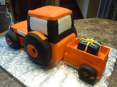 Kubota Tractor Birthday Cakes