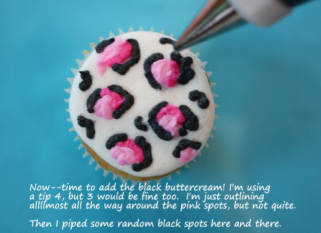 Leopard Print Cupcake Tutorial