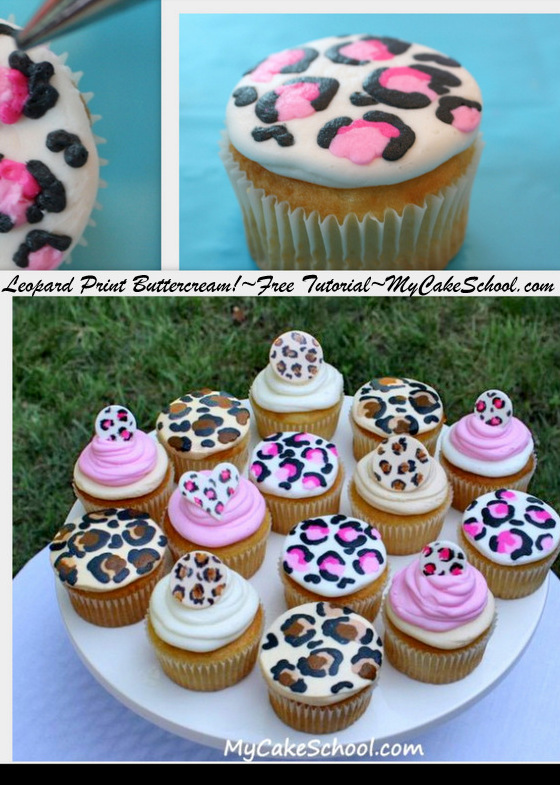 Leopard Print Cupcakes