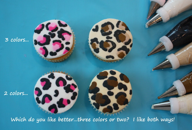 Leopard Print Cupcakes