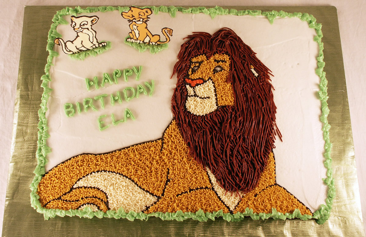 Lion King Simba Birthday Cake