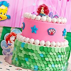 Little Mermaid Party Cake Ideas