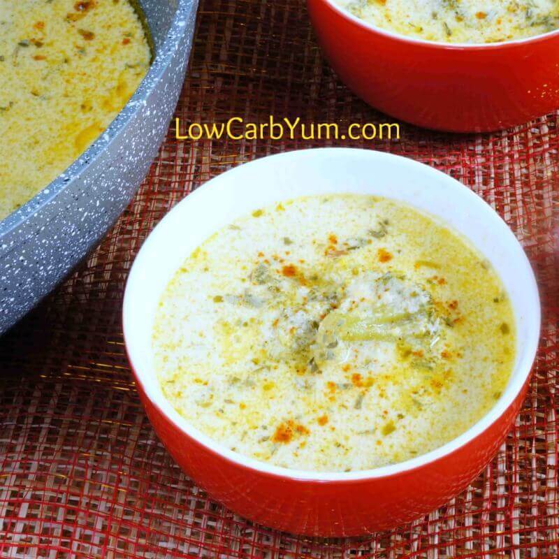 Low Carb Broccoli Cheese Soup